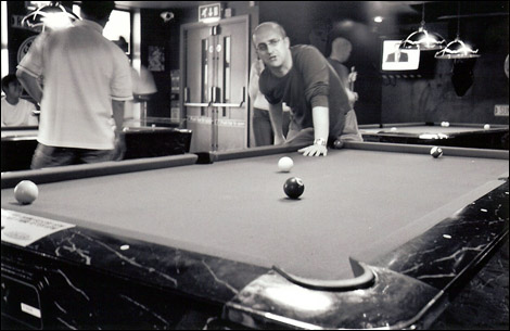 Brian in pool mode.